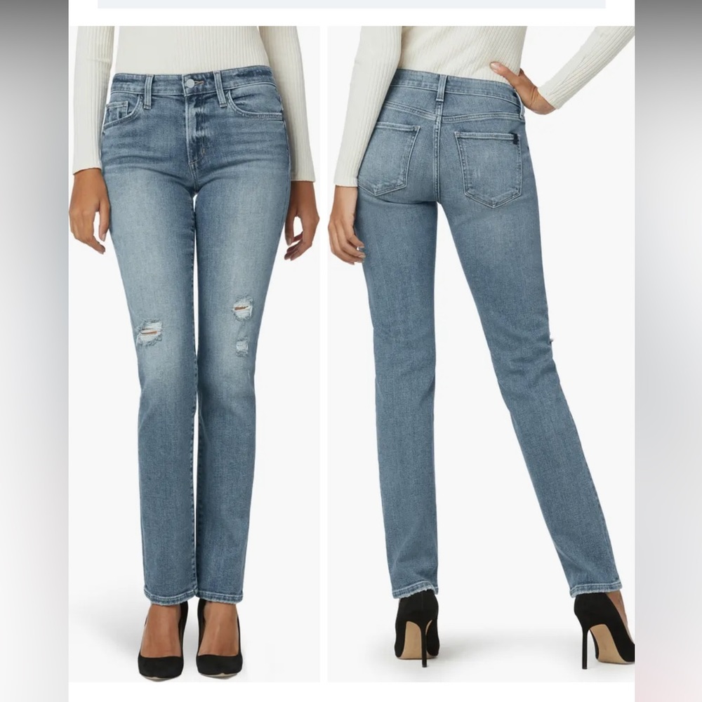 Joe’s Lara Ripped Mid Rise Ankle Slim Jeans Sz 32 (Ardent)